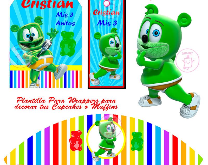 Kit Imprimible Osito Gominola Candy Bar Golosinas Y Mas S/ 15,99 en Mercado Libre